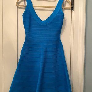 Herve Leger S Blue Dress